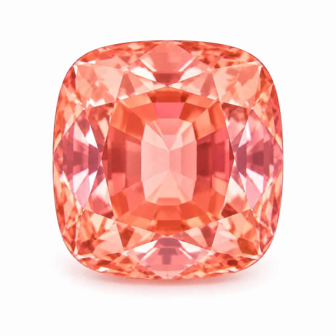 2ct Cushion Padparadscha Sapphire