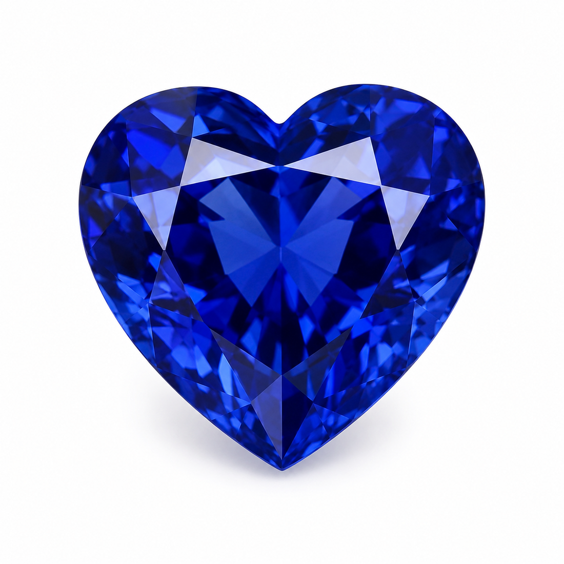 1ct Heart Blue Sapphire