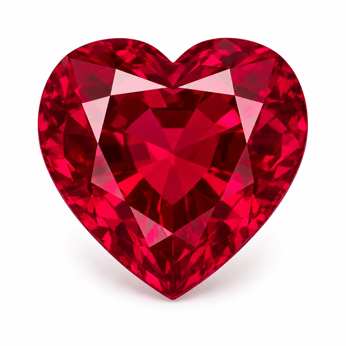 2ct Heart Red Ruby