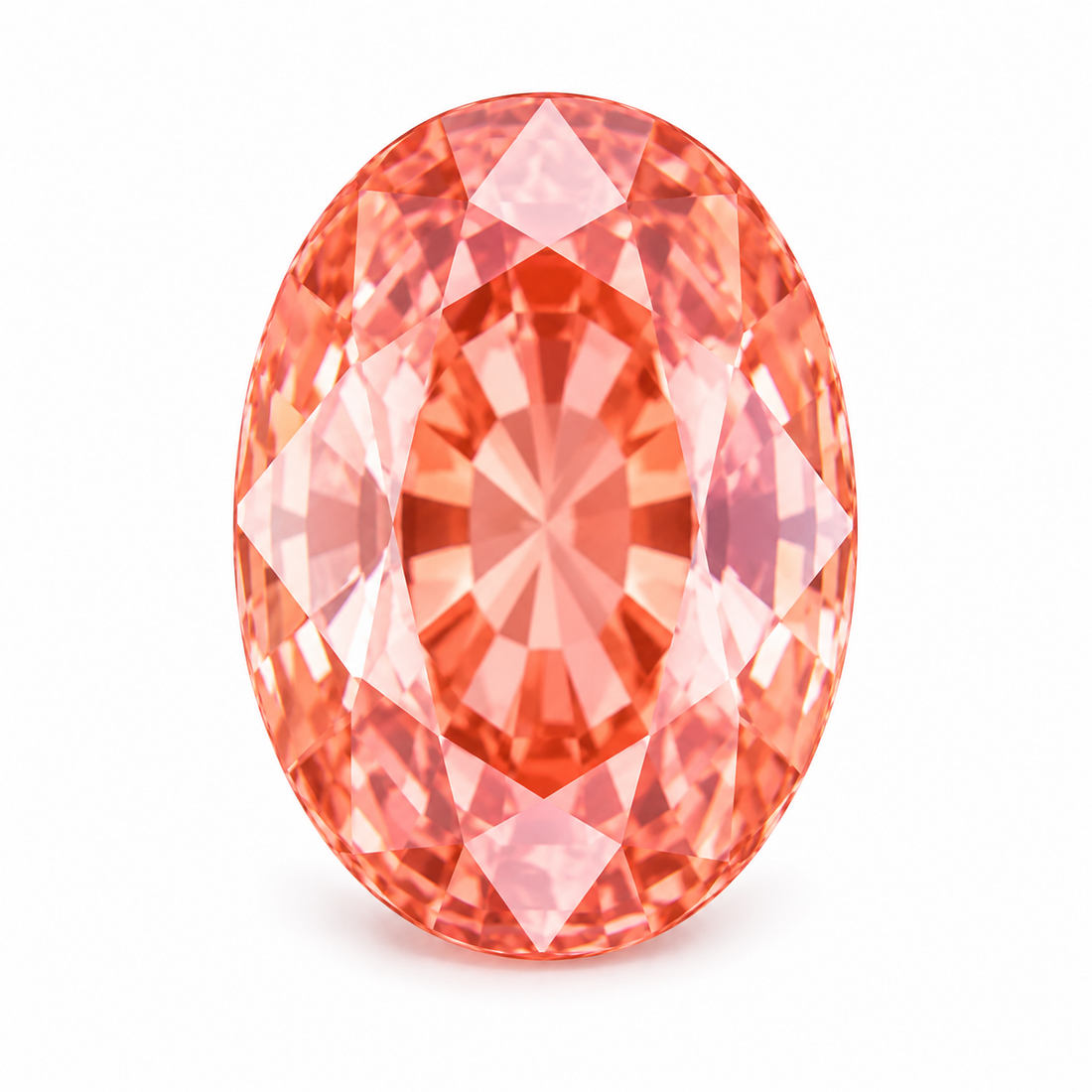 1ct Oval Padparadscha Sapphire