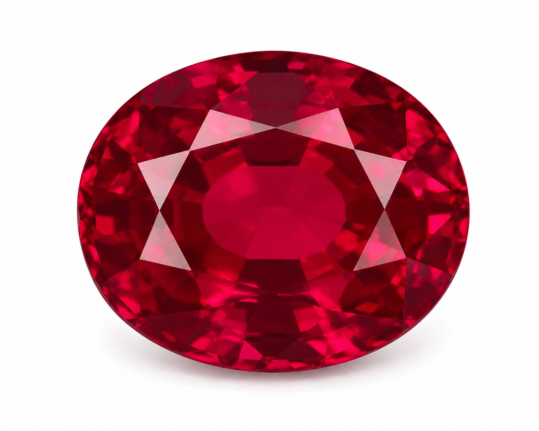 3ct Oval Red Ruby