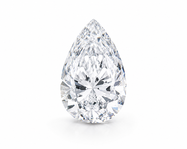 0.68-0.74 Pear White Shape Lab Grown Diamond