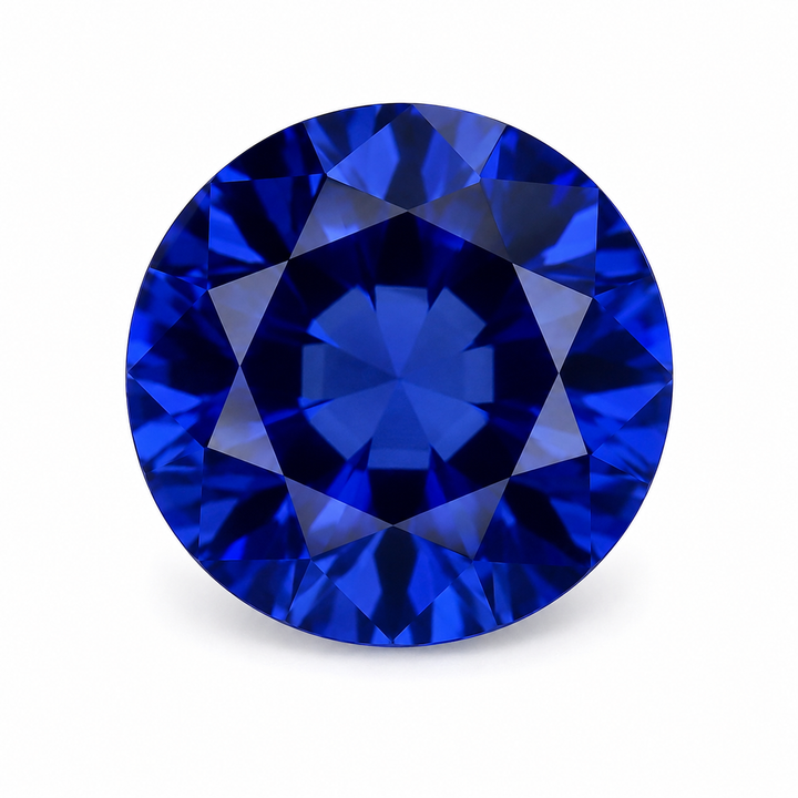 2ct Round Blue Sapphire