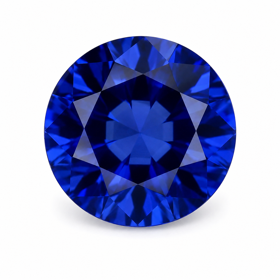 3ct Round Blue Sapphire