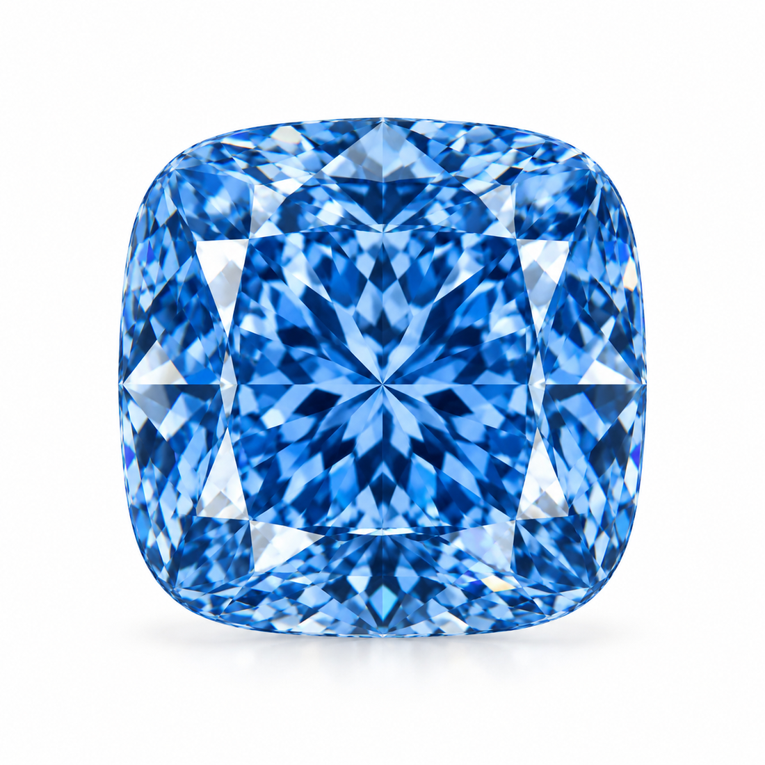 1,57 Karat Kissenschliff Fancy Vivid Blue VS1 – IGI-zertifiziert