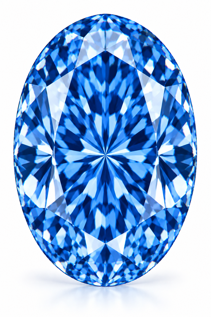 2.54 Ct. Oval Fancy Vivid Blue VVS2 - IGI Certified diamond