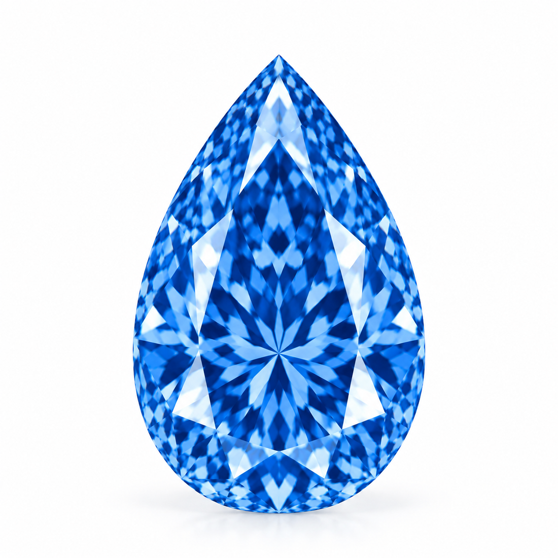 2.41 Ct. Pear Fancy Vivid Blue VS1 - IGI Certified