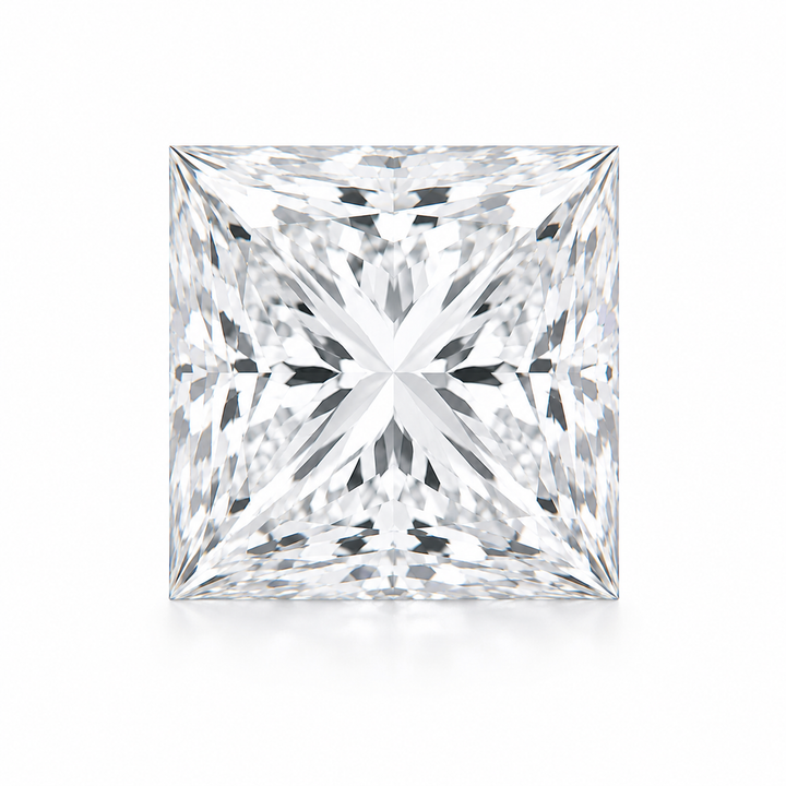 0.85-0.90 Princess White Shape Lab Grown Diamond